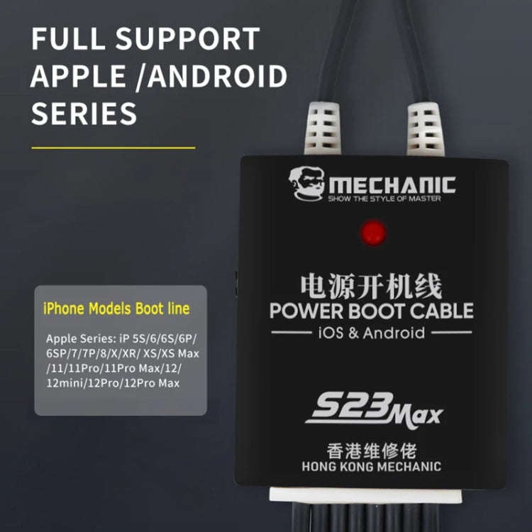 Mechanic S23 Max Power Supply Test Cable for Android / iOS
