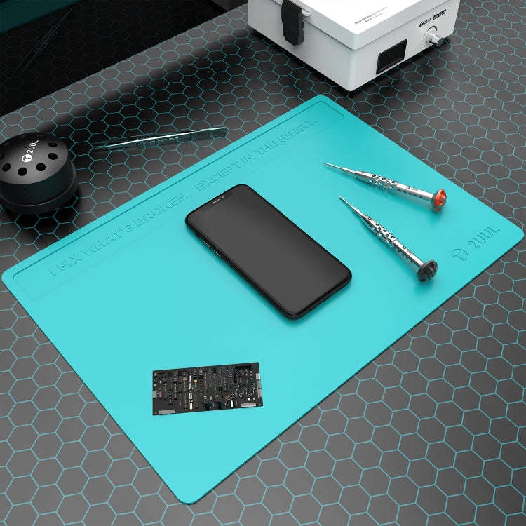 2UUL Heat Resisting Silicone Pad, Size: 40 x 28cm (Blue)