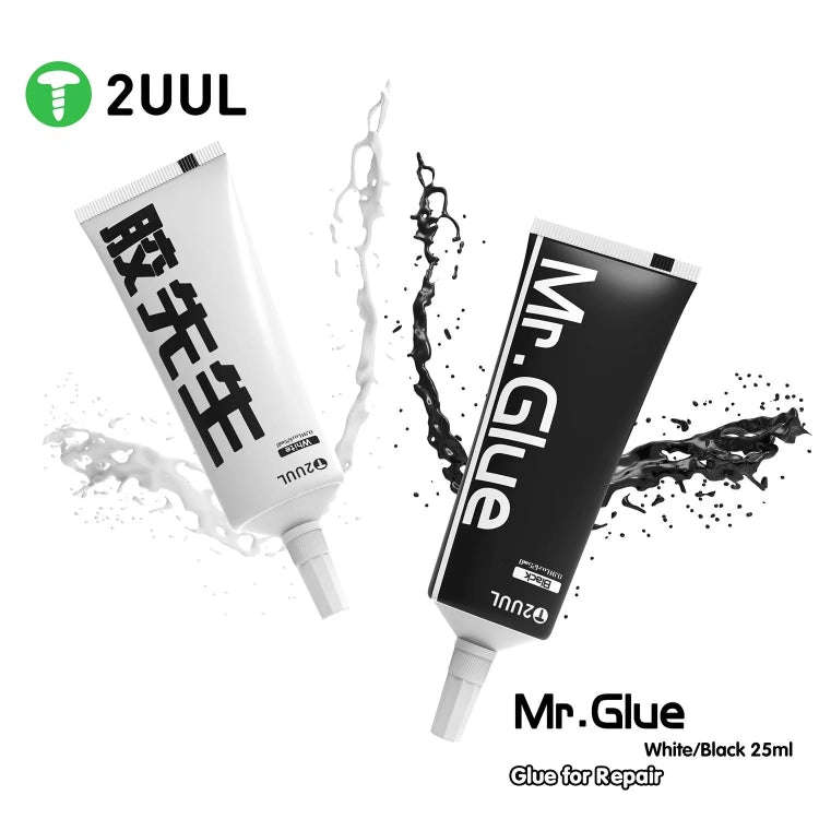 2UUL Mr Glue 25ml Strong Adhesive for Repair (Black)
