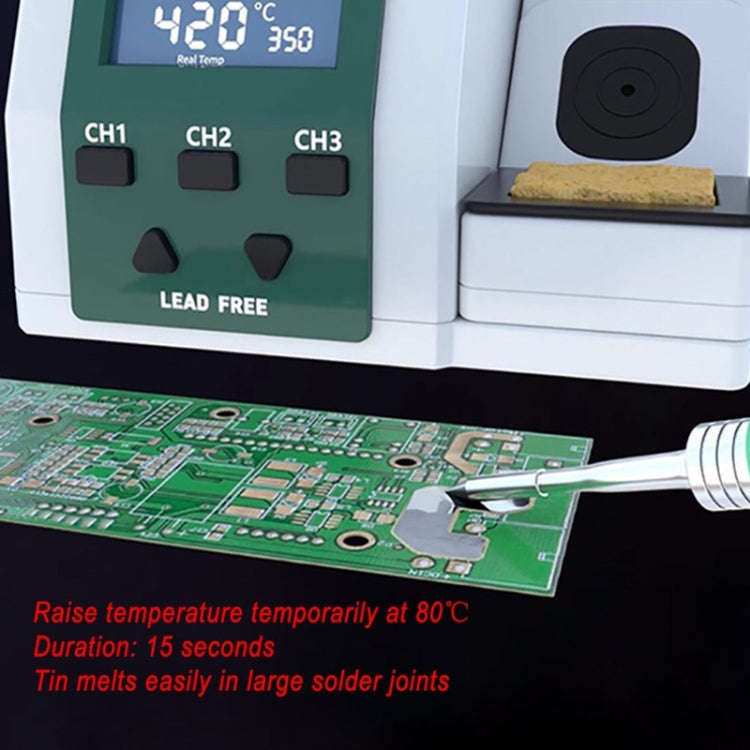 SUGON T26 Soldering Station Lead-free 2S Rapid Heating with C210-002 Soldering Iron Tip Kit, EU Plug