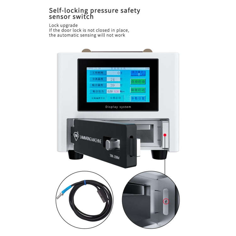 TBK 208M 3 in 1 Mini LCD Screen Vacuum Laminating Machine, EU Plug