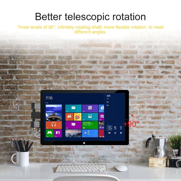 14-27 inch Universal Horizontal Vertical Screen Installable Rotatable Retractable Computer Monito...