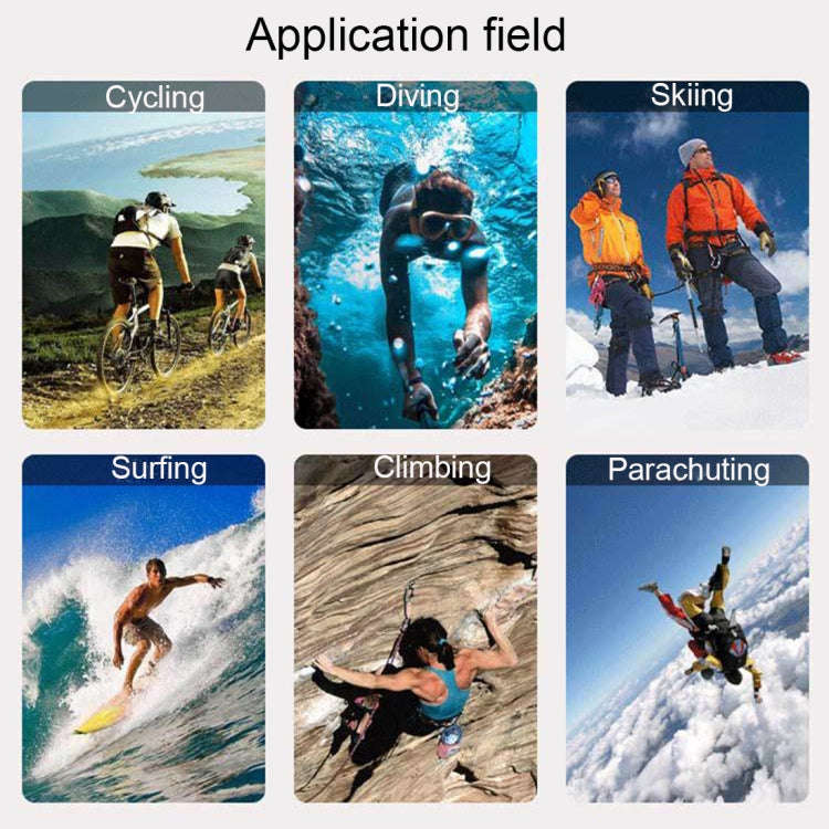 C1 Dual-Screen 2.0 inch + 1.3 inch Screen Anti-shake 4K WiFi Sport Action Camera Camcorder with W...