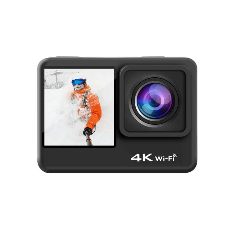 C1 Dual-Screen 2.0 inch + 1.3 inch Screen Anti-shake 4K WiFi Sport Action Camera Camcorder with W...