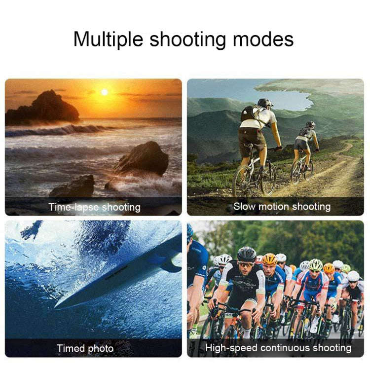 C1 Dual-Screen 2.0 inch + 1.3 inch Screen Anti-shake 4K WiFi Sport Action Camera Camcorder with W...