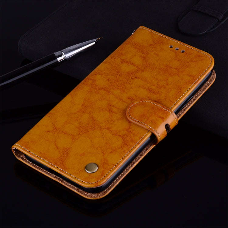 Business Style Oil Wax Texture Horizontal Flip Leather Case for Huawei Honor 8A (with Fingerprint...