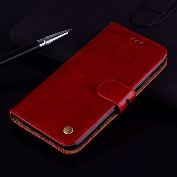 Business Style Oil Wax Texture Horizontal Flip Leather Case for Huawei Honor 8A (with Fingerprint...