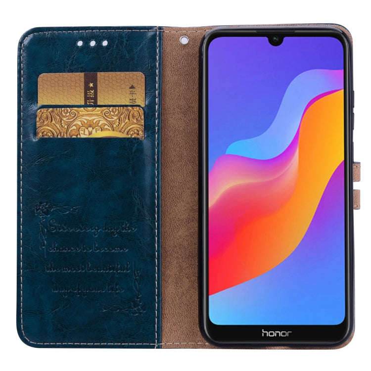 Business Style Oil Wax Texture Horizontal Flip Leather Case for Huawei Honor 8A (with Fingerprint...