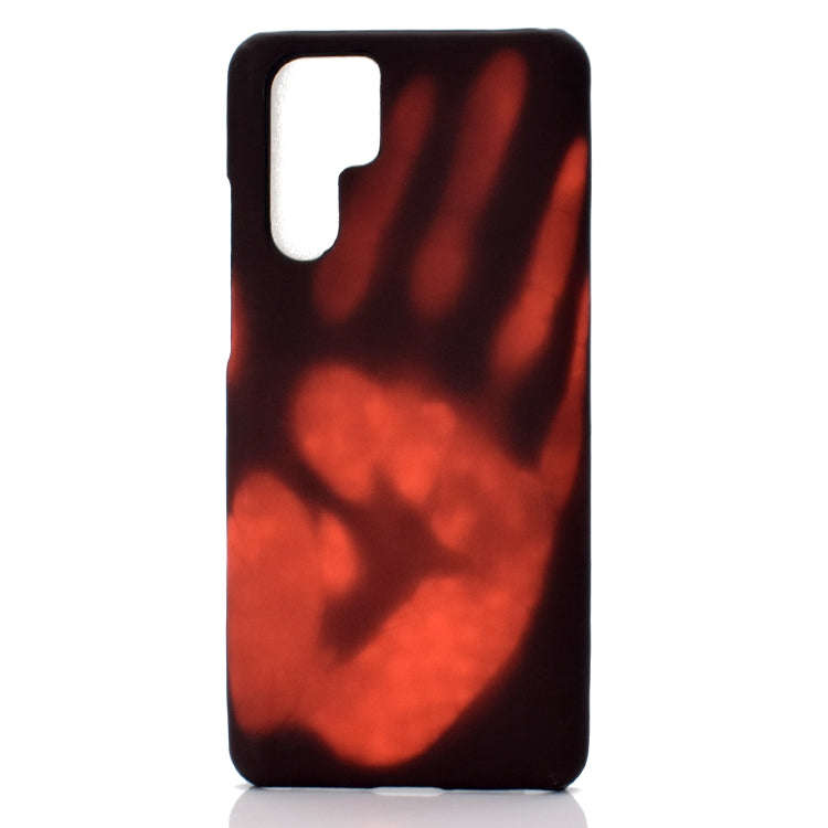 Paste Skin + PC Thermal Sensor Discoloration Protective Back Cover Case for Huawei P30 Pro(Blue)