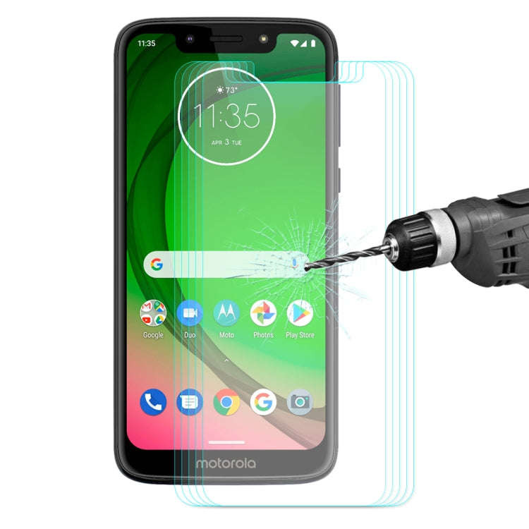 5 PCS ENKAY Hat-Prince 0.26mm 2.5D 9H Tempered Glass Protective Film for Motorola Moto G7 Play