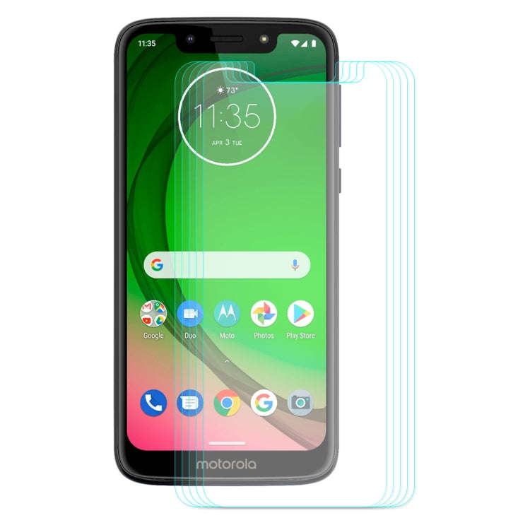 5 PCS ENKAY Hat-Prince 0.26mm 2.5D 9H Tempered Glass Protective Film for Motorola Moto G7 Play