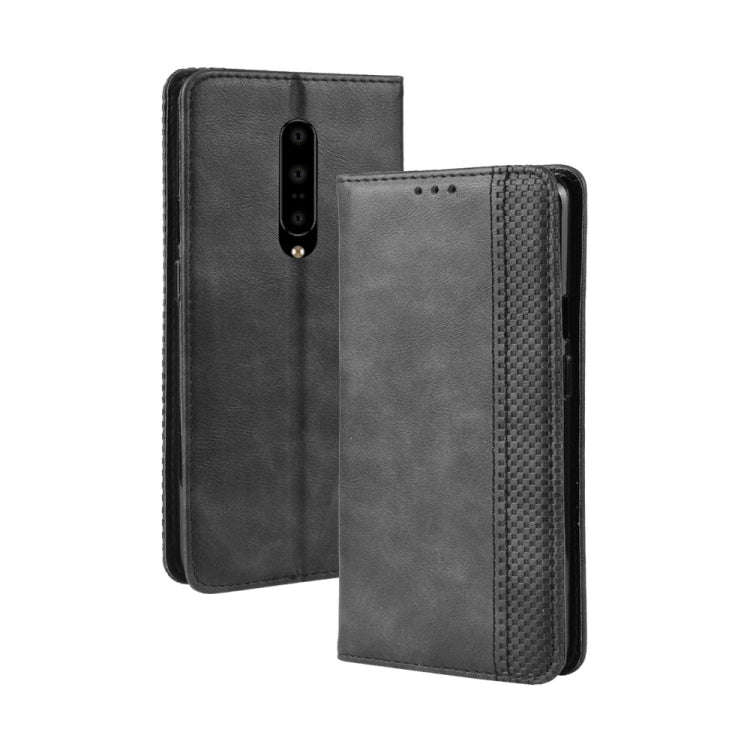 Magnetic Buckle Retro Crazy Horse Texture Horizontal Flip Leather Case for OnePlus 7 Pro, with Ho...