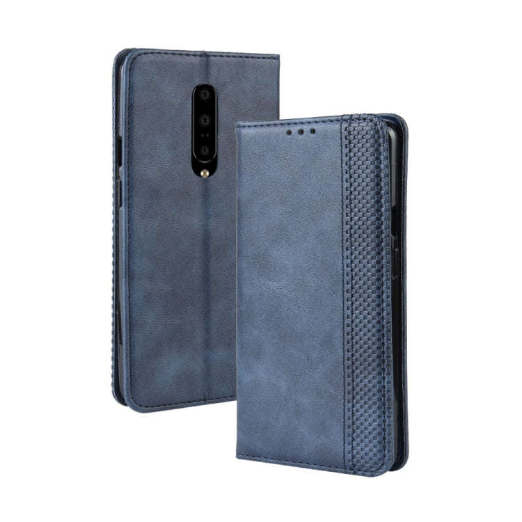 Magnetic Buckle Retro Crazy Horse Texture Horizontal Flip Leather Case for OnePlus 7 Pro, with Ho...