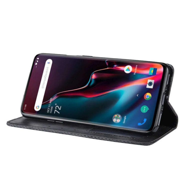 Magnetic Buckle Retro Crazy Horse Texture Horizontal Flip Leather Case for OnePlus 7 Pro, with Ho...