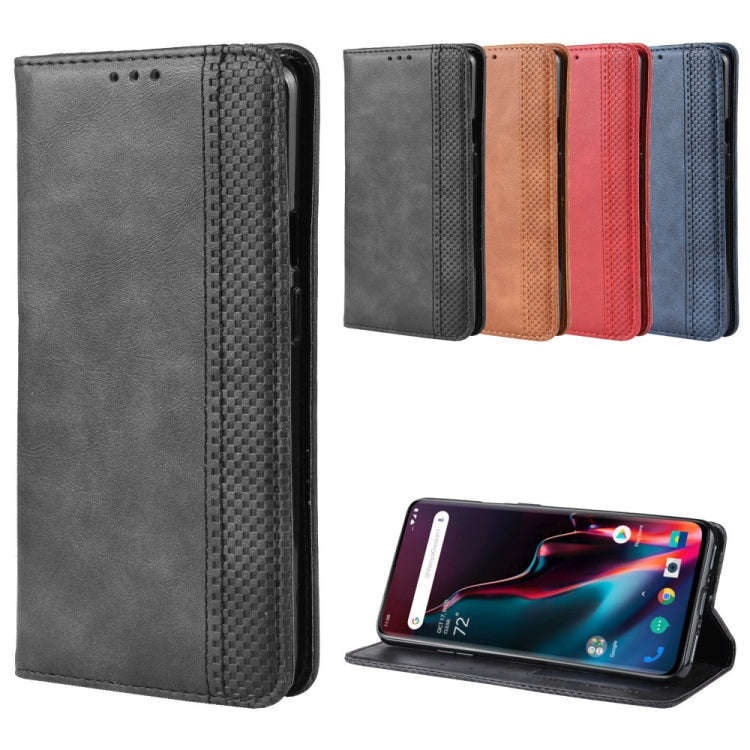 Magnetic Buckle Retro Crazy Horse Texture Horizontal Flip Leather Case for OnePlus 7 Pro, with Ho...