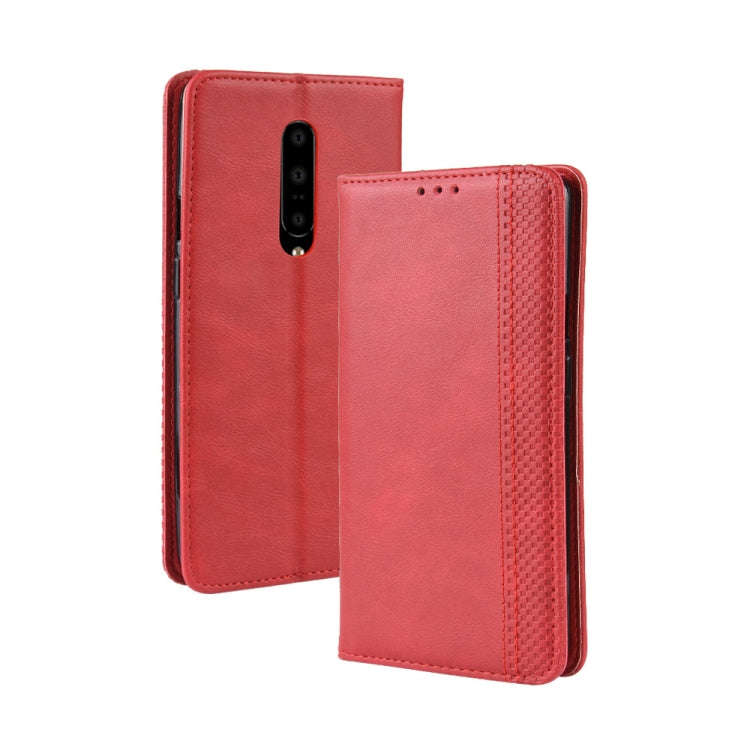 Magnetic Buckle Retro Crazy Horse Texture Horizontal Flip Leather Case for OnePlus 7 Pro, with Ho...