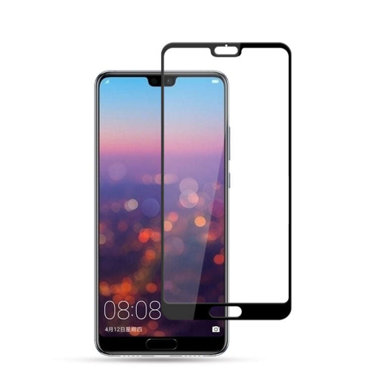 2 PCS mocolo 0.33mm 9H 2.5D Full GlueTempered Glass Film for Huawei P20(Black)