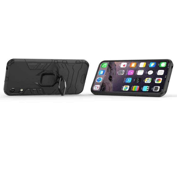 PC + TPU Shockproof Protective Case with Magnetic Ring Holder for Huawei Honor 8A / Y6 Pro 2019(B...