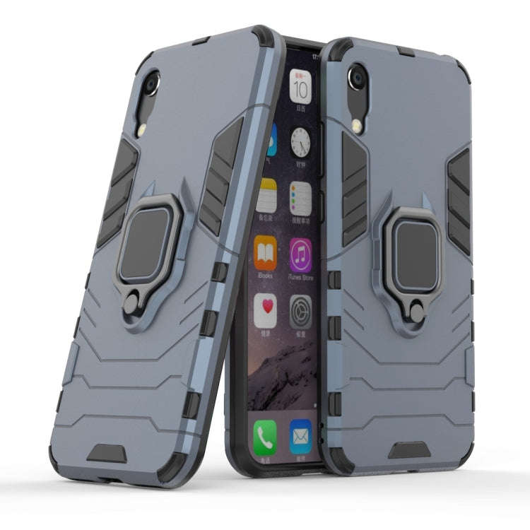 PC + TPU Shockproof Protective Case with Magnetic Ring Holder for Huawei Honor 8A / Y6 Pro 2019(N...