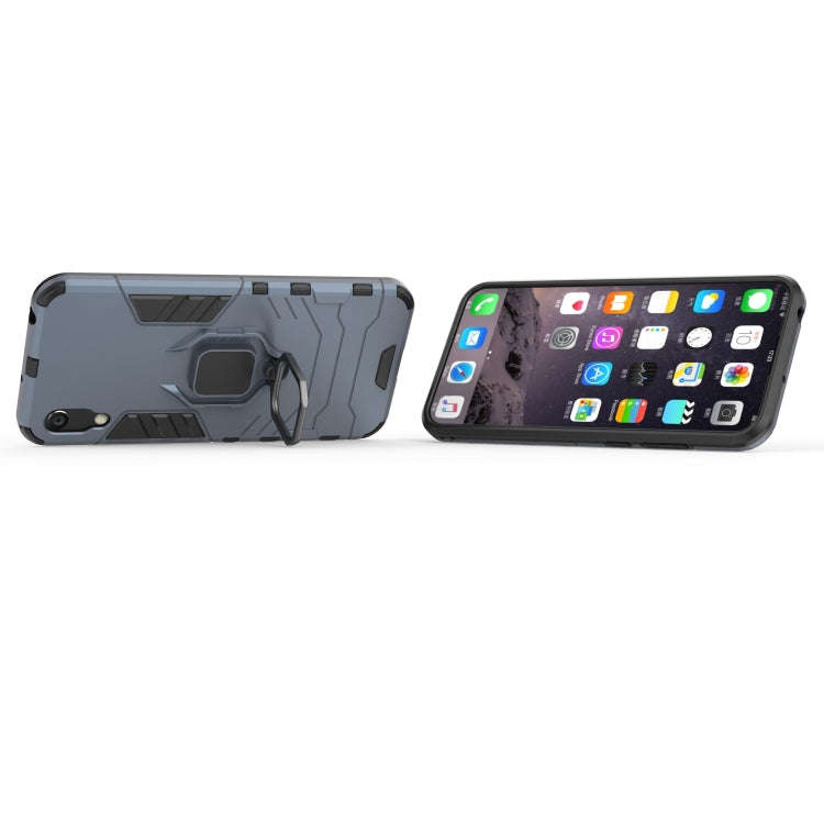 PC + TPU Shockproof Protective Case with Magnetic Ring Holder for Huawei Honor 8A / Y6 Pro 2019(N...
