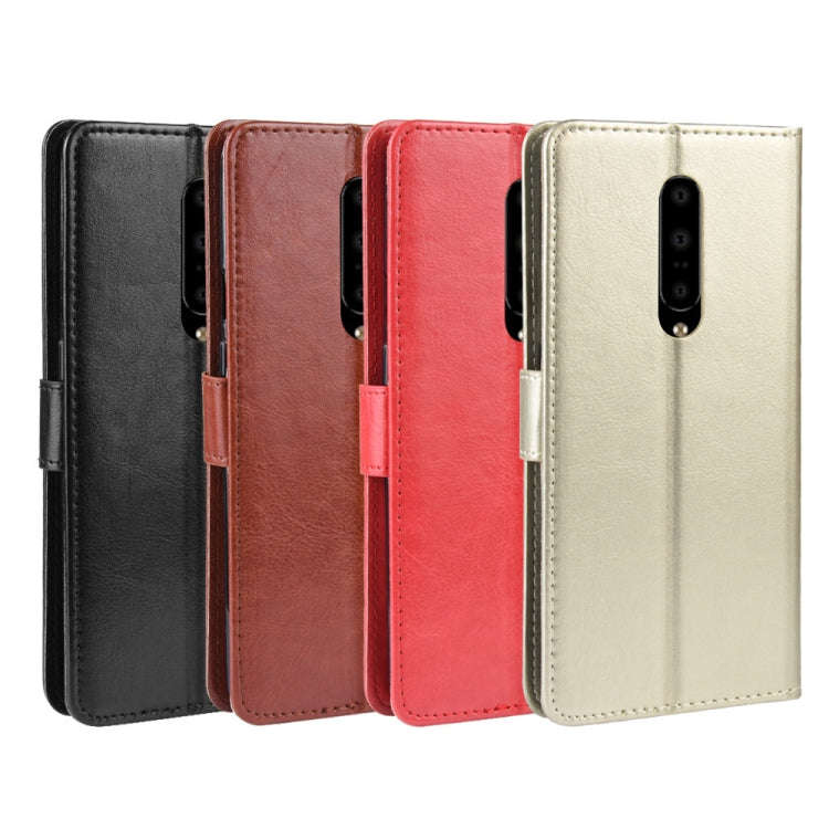 Retro Crazy Horse Texture Horizontal Flip Leather Case for OnePlus 7 Pro, with Holder & Card Slot...