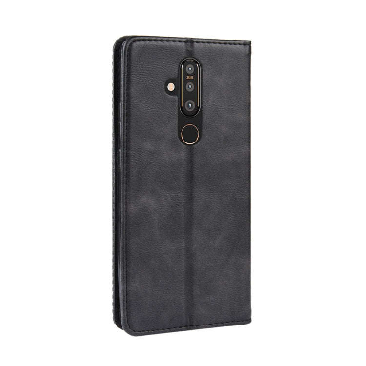 Magnetic Buckle Retro Crazy Horse Texture Horizontal Flip Leather Case for Nokia X71 / 8.1 Plus, ...