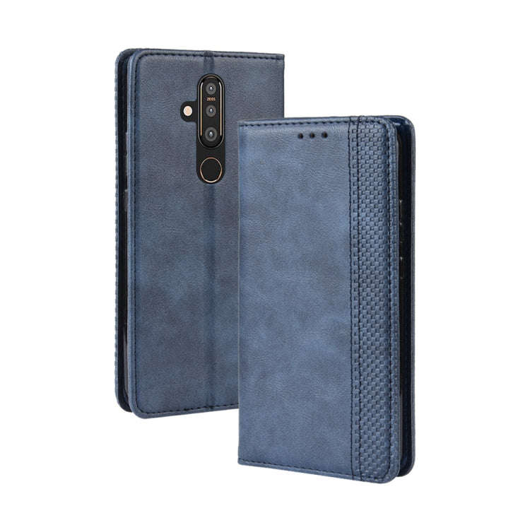 Magnetic Buckle Retro Crazy Horse Texture Horizontal Flip Leather Case for Nokia X71 / 8.1 Plus, ...