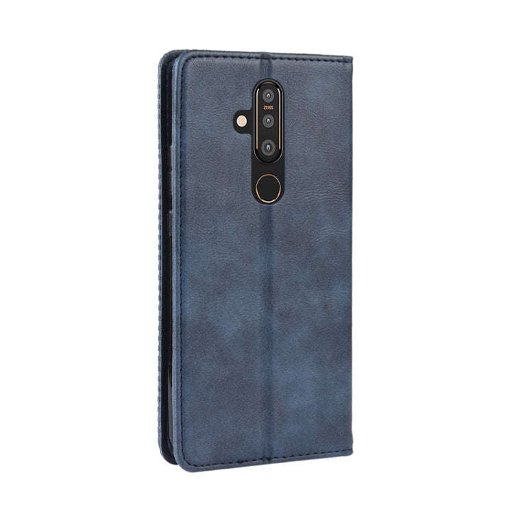 Magnetic Buckle Retro Crazy Horse Texture Horizontal Flip Leather Case for Nokia X71 / 8.1 Plus, ...