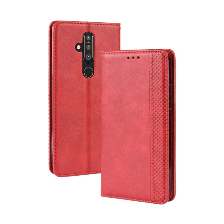 Magnetic Buckle Retro Crazy Horse Texture Horizontal Flip Leather Case for Nokia X71 / 8.1 Plus, ...