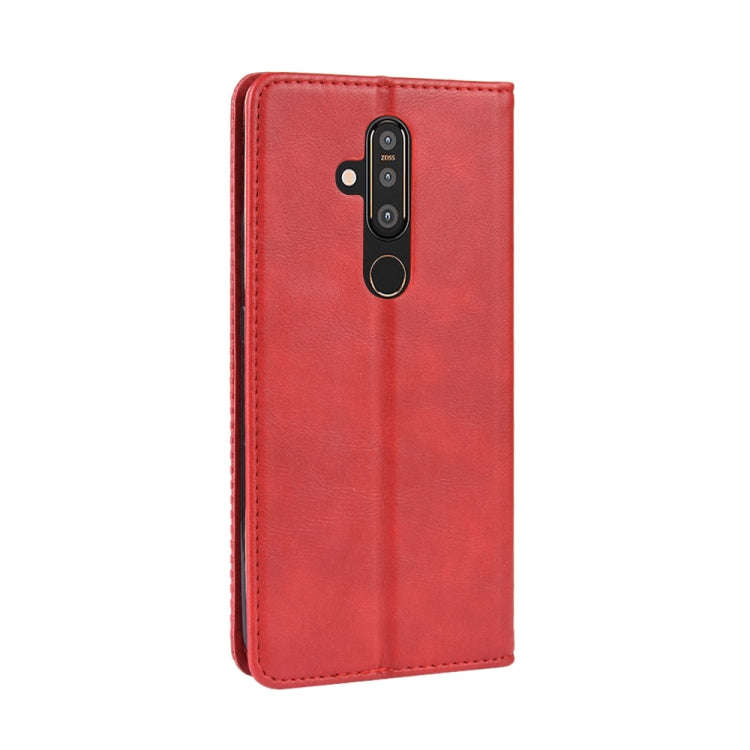 Magnetic Buckle Retro Crazy Horse Texture Horizontal Flip Leather Case for Nokia X71 / 8.1 Plus, ...