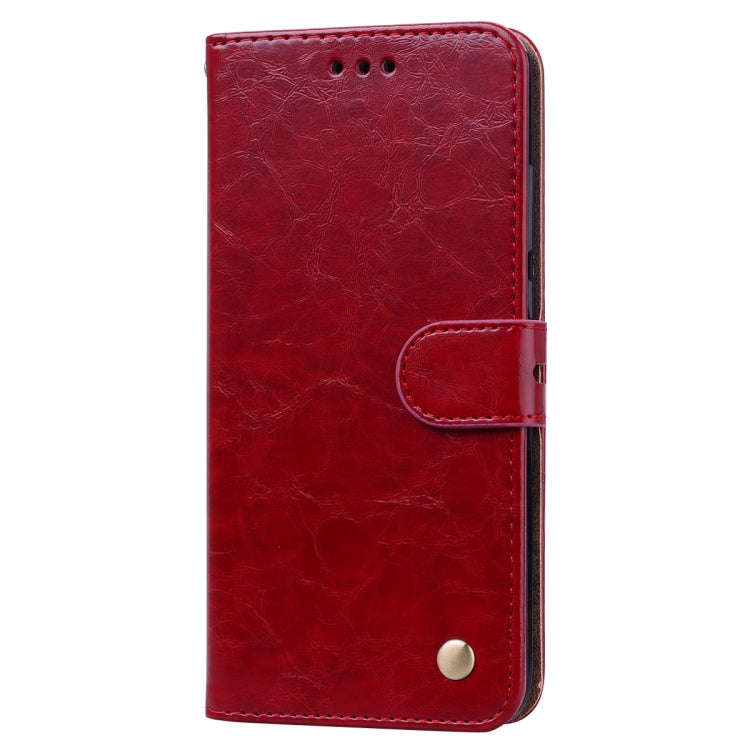 Business Style Oil Wax Texture Horizontal Flip Leather Case for Huawei Honor 10i, with Holder & C...