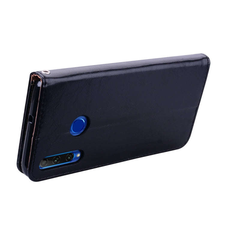 Business Style Oil Wax Texture Horizontal Flip Leather Case for Huawei Honor 10i, with Holder & C...