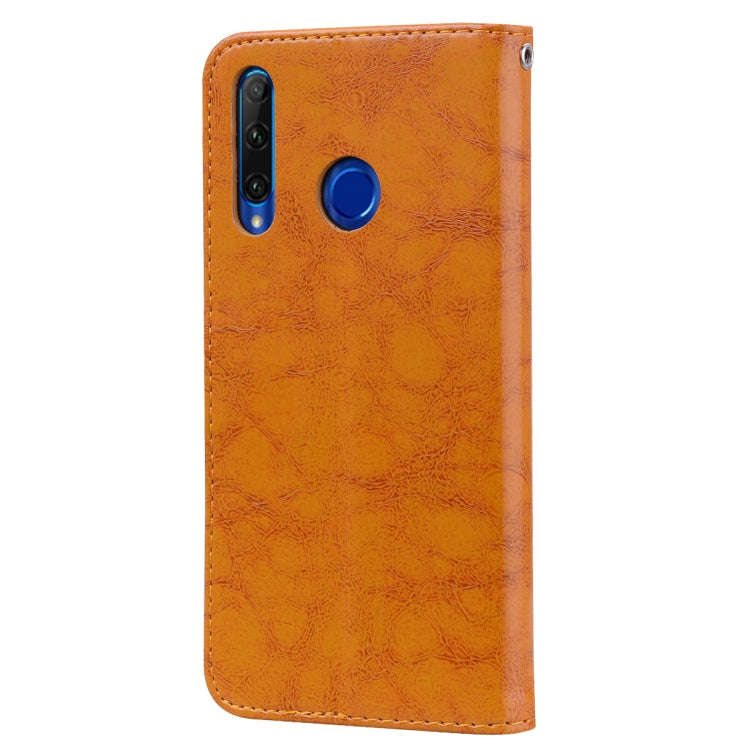 Business Style Oil Wax Texture Horizontal Flip Leather Case for Huawei Honor 10i, with Holder & C...