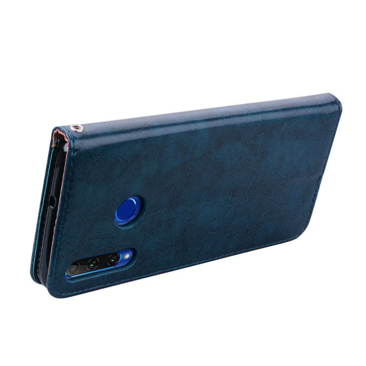 Business Style Oil Wax Texture Horizontal Flip Leather Case for Huawei Honor 10i, with Holder & C...
