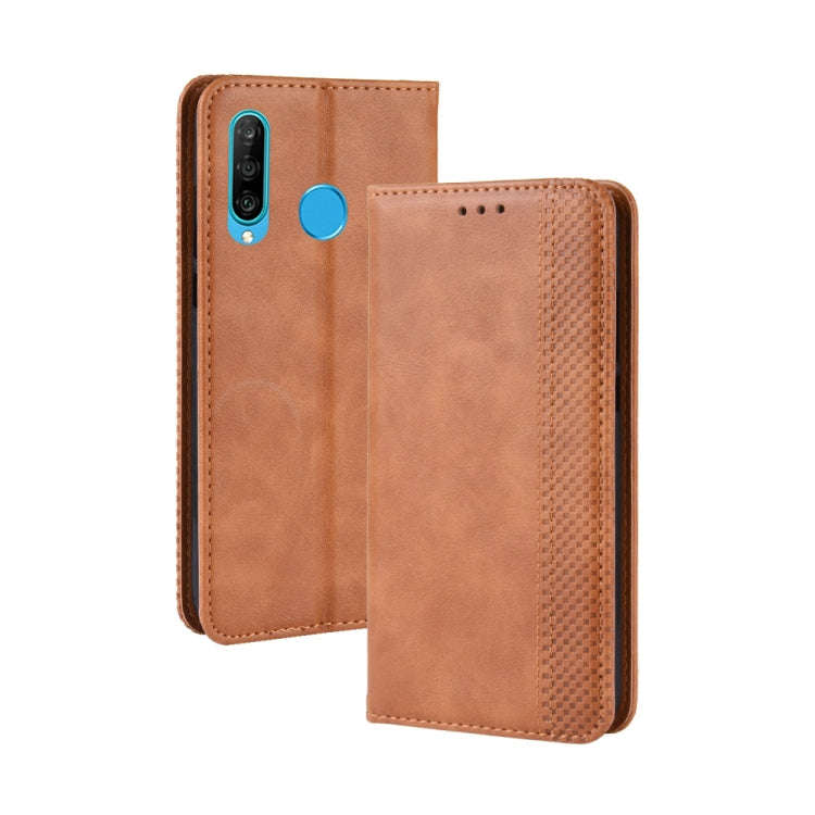 Magnetic Buckle Retro Crazy Horse Texture Horizontal Flip Leather Case for Huawei Honor 10i / 20i...
