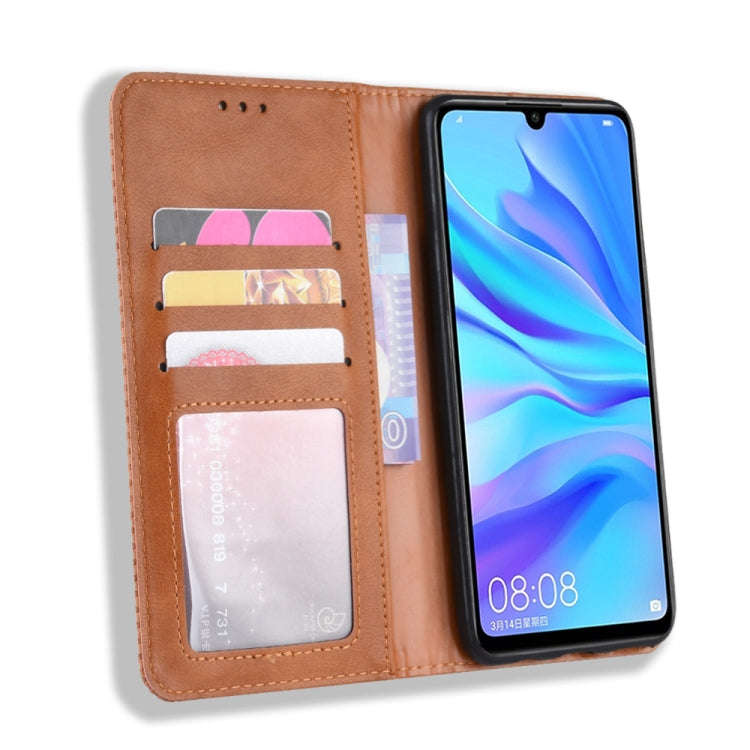 Magnetic Buckle Retro Crazy Horse Texture Horizontal Flip Leather Case for Huawei Honor 10i / 20i...