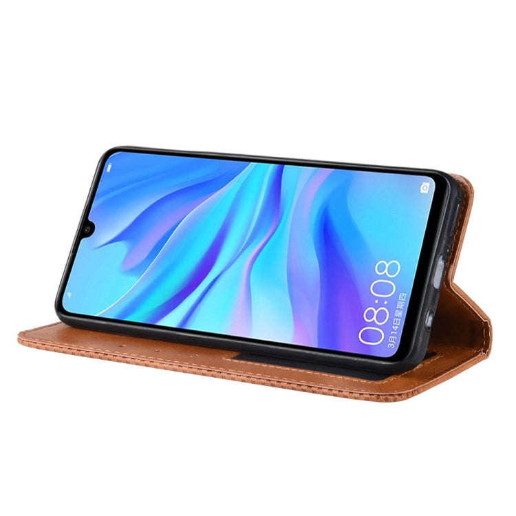 Magnetic Buckle Retro Crazy Horse Texture Horizontal Flip Leather Case for Huawei Honor 10i / 20i...
