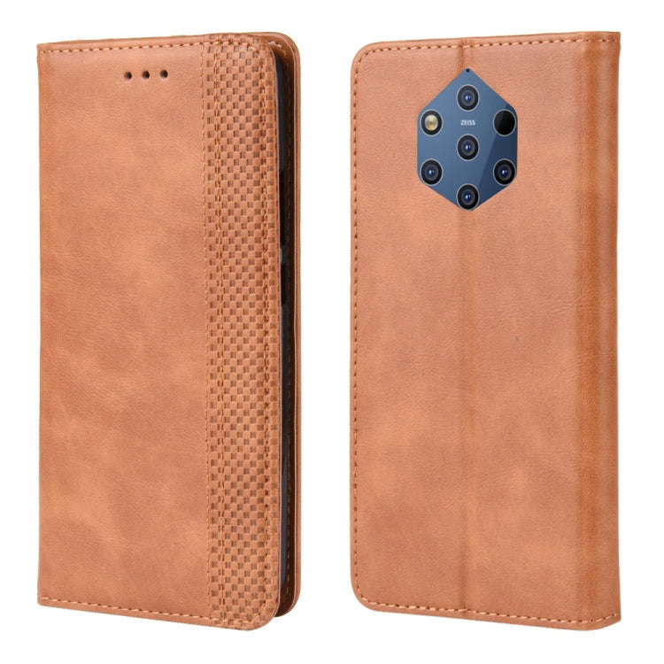 Magnetic Buckle Retro Crazy Horse Texture Horizontal Flip Leather Case for Nokia 9 PureView, with...