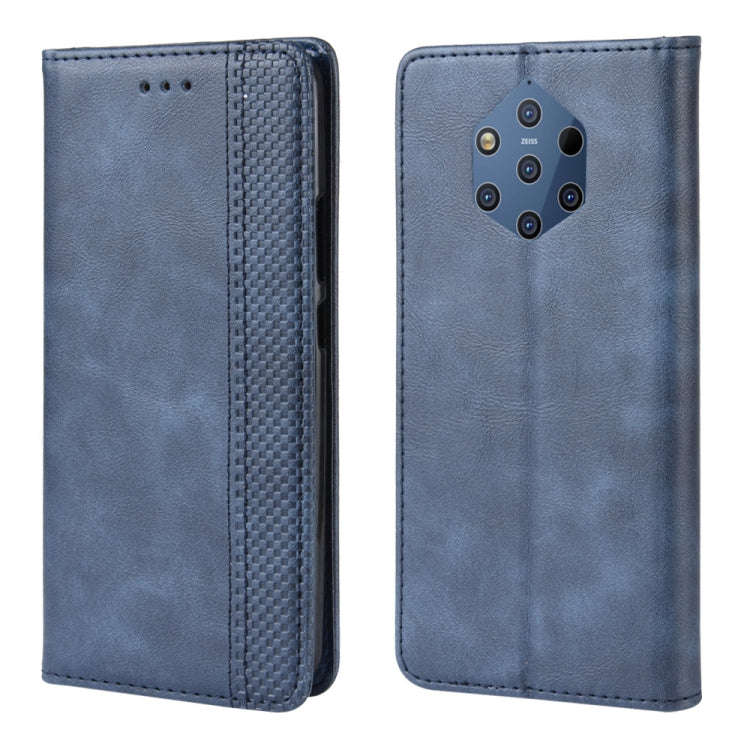 Magnetic Buckle Retro Crazy Horse Texture Horizontal Flip Leather Case for Nokia 9 PureView, with...