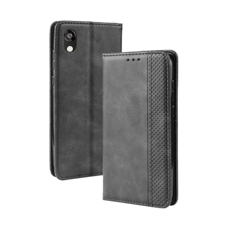 Magnetic Buckle Retro Crazy Horse Texture Horizontal Flip Leather Case for Huawei Honor 8S, with ...