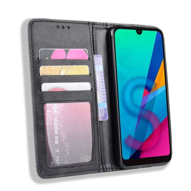 Magnetic Buckle Retro Crazy Horse Texture Horizontal Flip Leather Case for Huawei Honor 8S, with ...