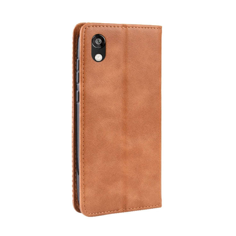 Magnetic Buckle Retro Crazy Horse Texture Horizontal Flip Leather Case for Huawei Honor 8S, with ...
