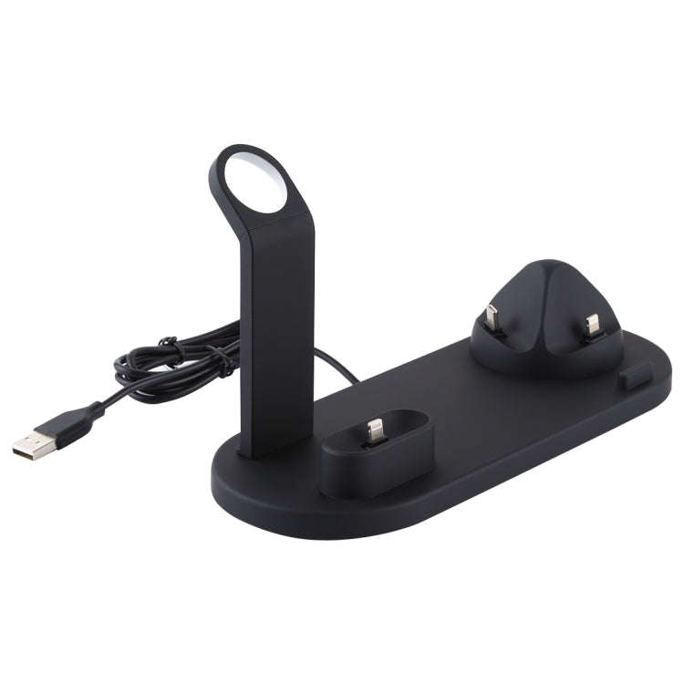 HQ-UD15 5 in 1 Micro USB + USB-C / Type-C + 8 Pin Interface Phone Charging Base with 8 Pin Earpho...