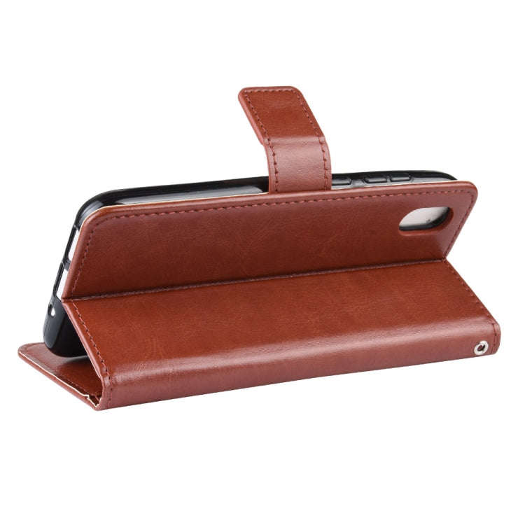 Retro Crazy Horse Texture Horizontal Flip Leather Case for Huawei Y5 (2019), with Holder & Card S...