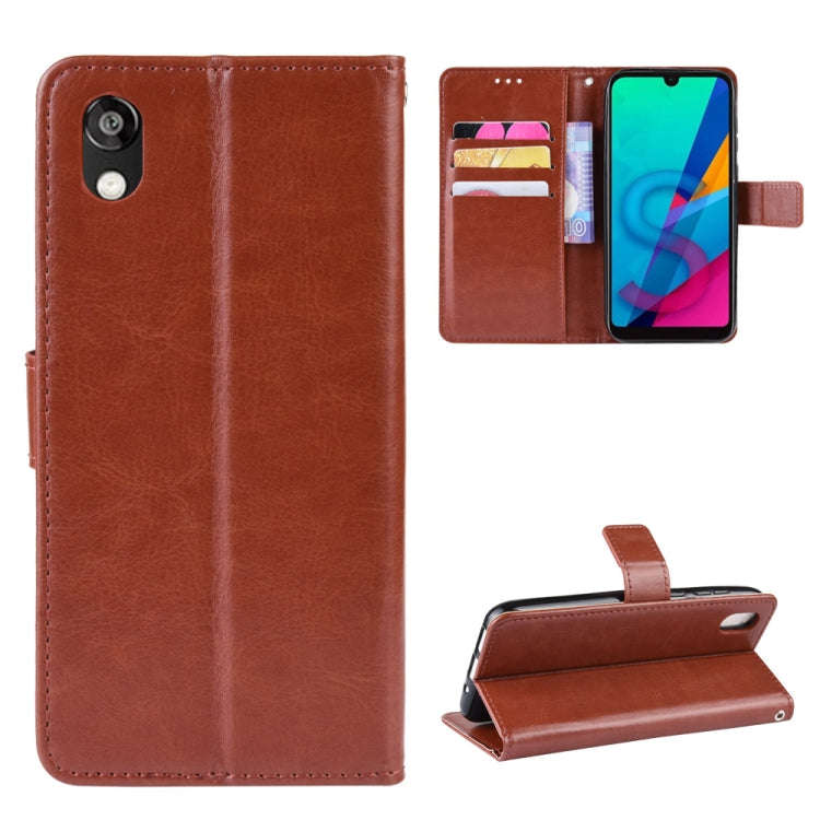 Retro Crazy Horse Texture Horizontal Flip Leather Case for Huawei Y5 (2019), with Holder & Card S...
