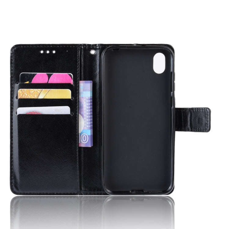 Retro Crazy Horse Texture Horizontal Flip Leather Case for Huawei Honor 8S, with Holder & Card Sl...