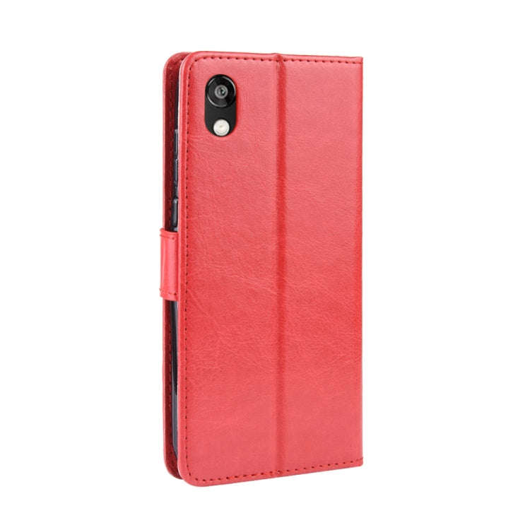 Retro Crazy Horse Texture Horizontal Flip Leather Case for Huawei Honor 8S, with Holder & Card Sl...