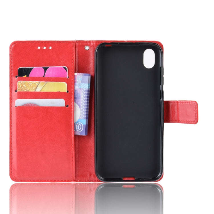 Retro Crazy Horse Texture Horizontal Flip Leather Case for Huawei Honor 8S, with Holder & Card Sl...