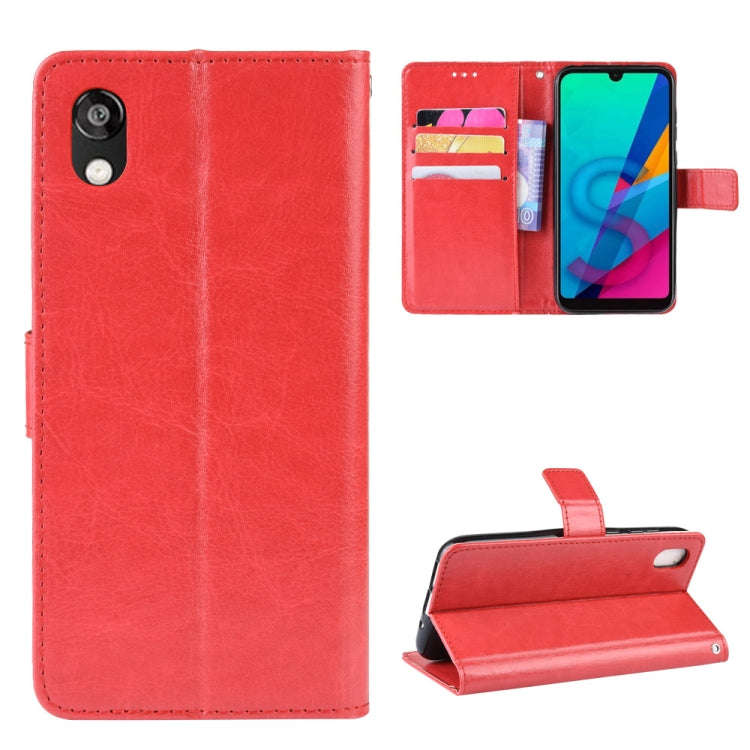 Retro Crazy Horse Texture Horizontal Flip Leather Case for Huawei Honor 8S, with Holder & Card Sl...