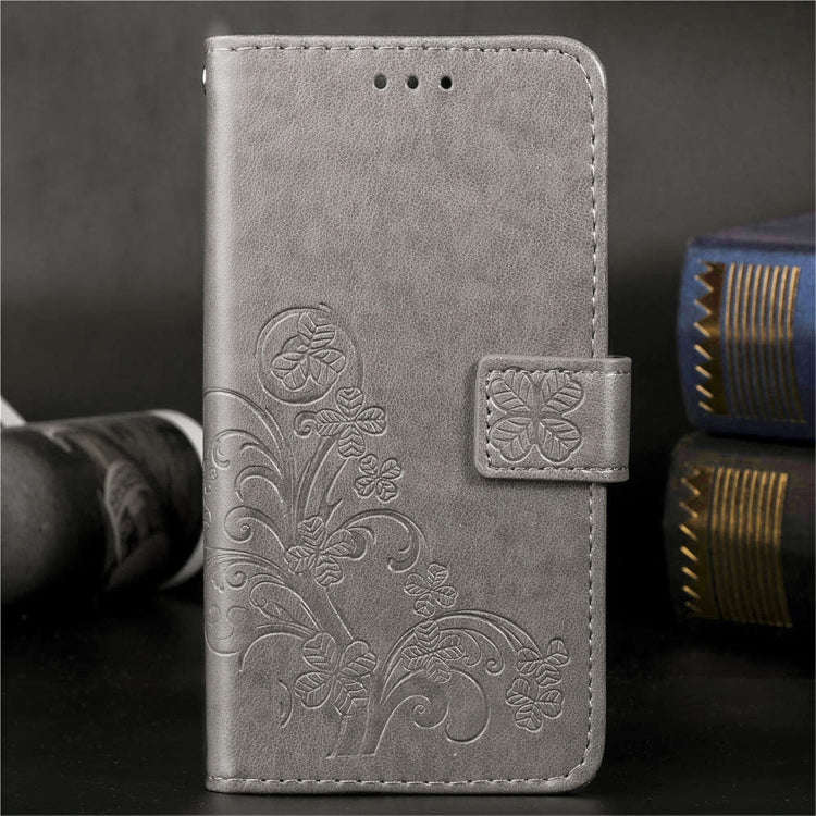Lucky Clover Pressed Flowers Pattern Leather Case for Huawei Honor 9X Pro, with Holder & Card Slo...